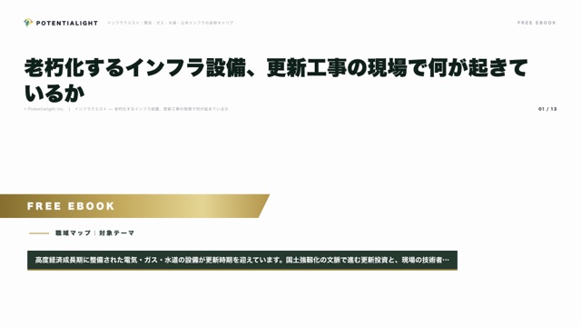 老朽化するインフラ設備、更新工事の現場で何が起きているか eBook表紙