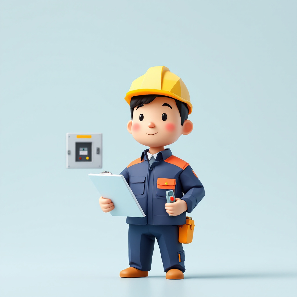 電気主任技術者（電験・選任）のキャラクターイラスト